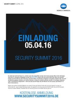 security summit 2016