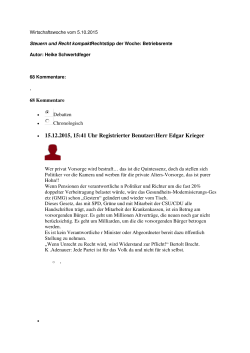 • 15.12.2015, 15:41 Uhr Registrierter Benutzer:Herr Edgar Krieger