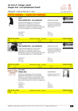H&Uuml;FTE/HERNIA / HANCHE/HERNIES