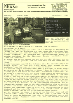 Boulevardblatt, Freitag