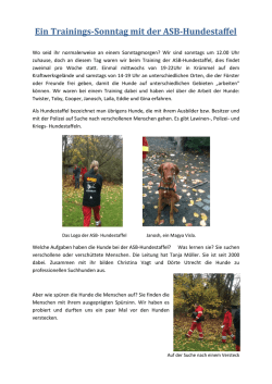 Hundestaffel des Arbeiter&ndash;Samariter&ndash;Bundes (ASB)