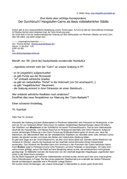 Der Durchbruch? Hangstufen-Cairns als Basis