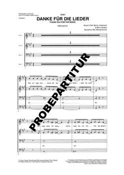 danke für die lieder