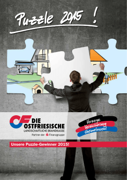Unsere Puzzle-Gewinner 2015! - Ostfriesische Landschaftliche