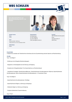 Seminardaten als PDF speichern