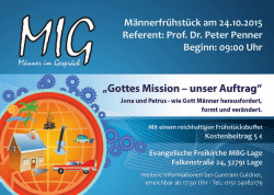 Referent: Prof. Dr. Peter Penner