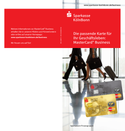 Flyer MasterCard Business