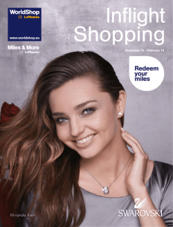 Inflight Shopping - Preflight Shopping