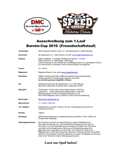 1.Lauf Barnim-Cup 15.11.2015