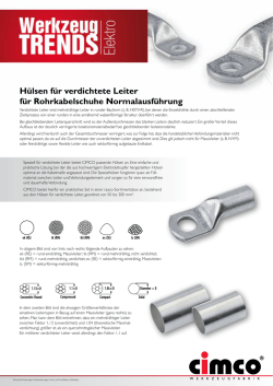Hülsen für verdichtete Leiter