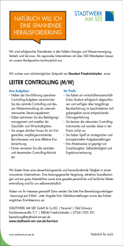 leiter controlling (m/w)