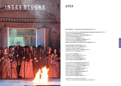 INDEX ST&Uuml;CKE - Nationaltheater Mannheim