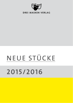 neue stücke 2015/2016