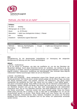 Die Welt ein Apfel