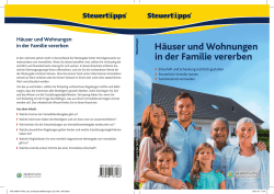 Häuser und Wohnungen in der Familie vererben