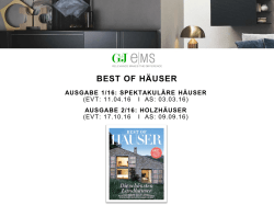 best of häuser 2016
