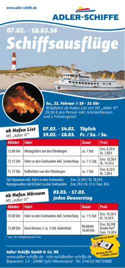 SchiffSauSflüge
