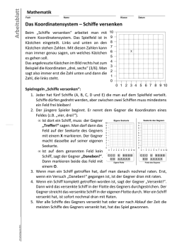 Mathematik - AB Schiffe versenken