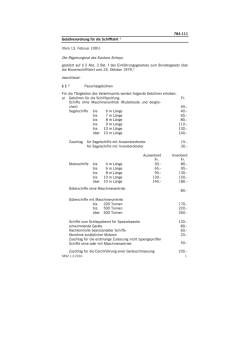 Gebührenordnung für die Schifffahrt