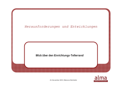 Herausforderungen und Entwicklungen