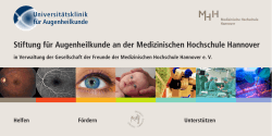 Stiftung für Augenheilkunde - Medizinische Hochschule Hannover