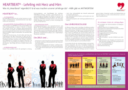 HEARTBEAT&reg; - Lehrling mit Herz und Hirn