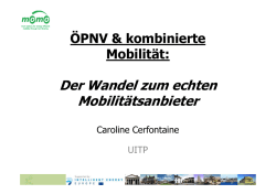 Der Wandel zum echten Mobilitätsanbieter