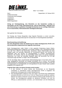 Seite 1 von 4 Seiten Herrn Heppenheim, 23. Februar 2016 Gottfried