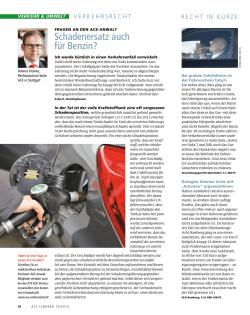 Schadenersatz auch für Benzin?