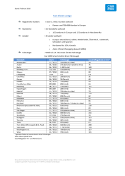 Fact Sheet car2go