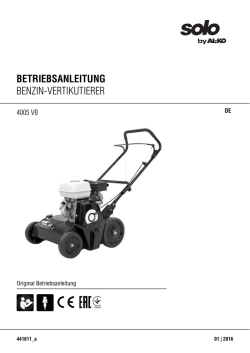 BETRIEBSANLEITUNG BENZIN-VERTIKUTIERER - AL-KO