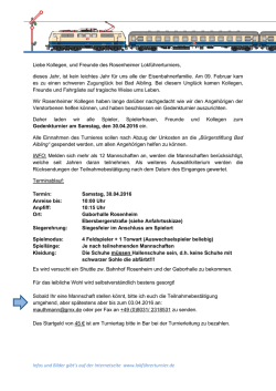 Infos und Bilder gibt`s auf der Internetseite www - FC
