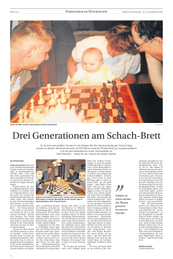 Drei Generationen am Schach
