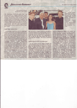 Zeitungsberichte/presse/BMW Faber-Castell und - livestyle-Band