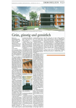 Grün, günstig und gemütlich