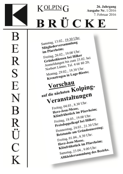 I-2016 - Kolpingsfamilie Bersenbr&uuml;ck