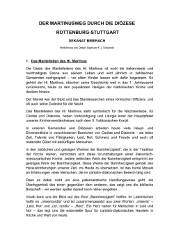 Hinführung - Martinusweg