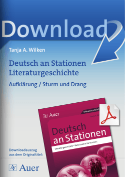 Deutsch an Stationen Literaturgeschichte