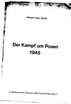 Der Kampf um Posen 1945