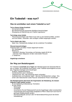 Ein Todesfall