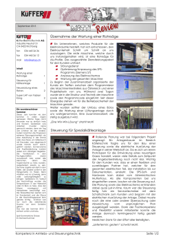 "Motti-Review" - Ausgabe: September 2015 - Küffer Elektro