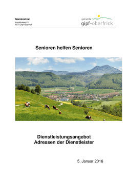 Hilfeleistungen Liste Anbieter Jan 2016 - Gipf