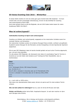 Info-Schreiben von Nicole Basieux mit Termin