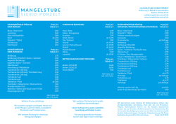 Unsere aktuelle Preisliste zum