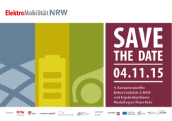 Save the date - bei elektromobilitaet.nrw.de