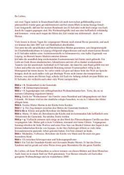 Ihr Lieben, seit zwei Tagen zur&uuml;ck in Deutschland habe