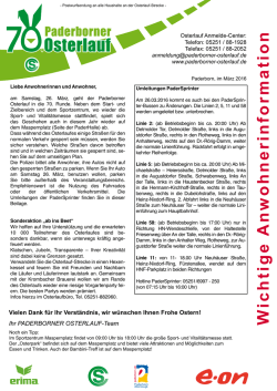 Informationen  - Paderborner Osterlauf