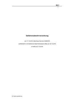 Gefahrenabwehrverordnung