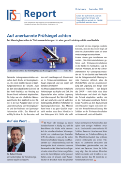 IFS Report 3 2015 - Institut f&uuml;r Schadenverh&uuml;tung und