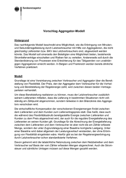 Vorschlag Aggregator-Modell